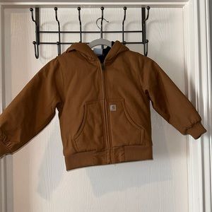 Carhartt Insulated Quilted Khaki Tan Heavy Duty Jacket